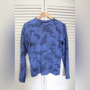 Banana Republic blue camouflage knitwear